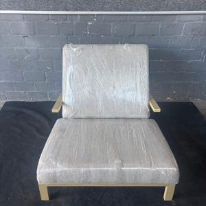 Luxe Gold Accent Lounge Chair