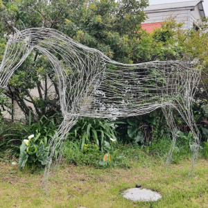 Wireframe Horse Sculpture